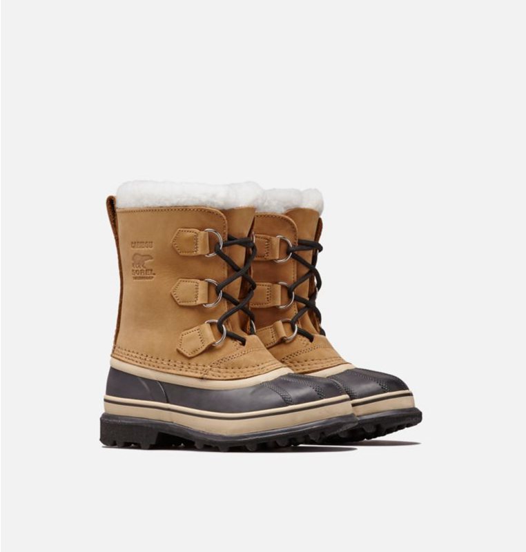 Kids Snow Boots Brown/Black - Sorel Youth Caribou™ - 256-FLVBEJ